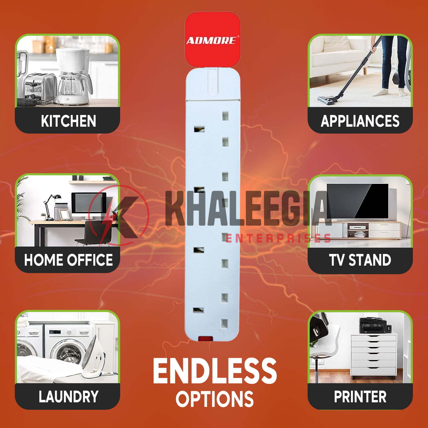 SB01177 | Admore 4 Gang 13A 5 Meters Slim Socket Extension - Image 7