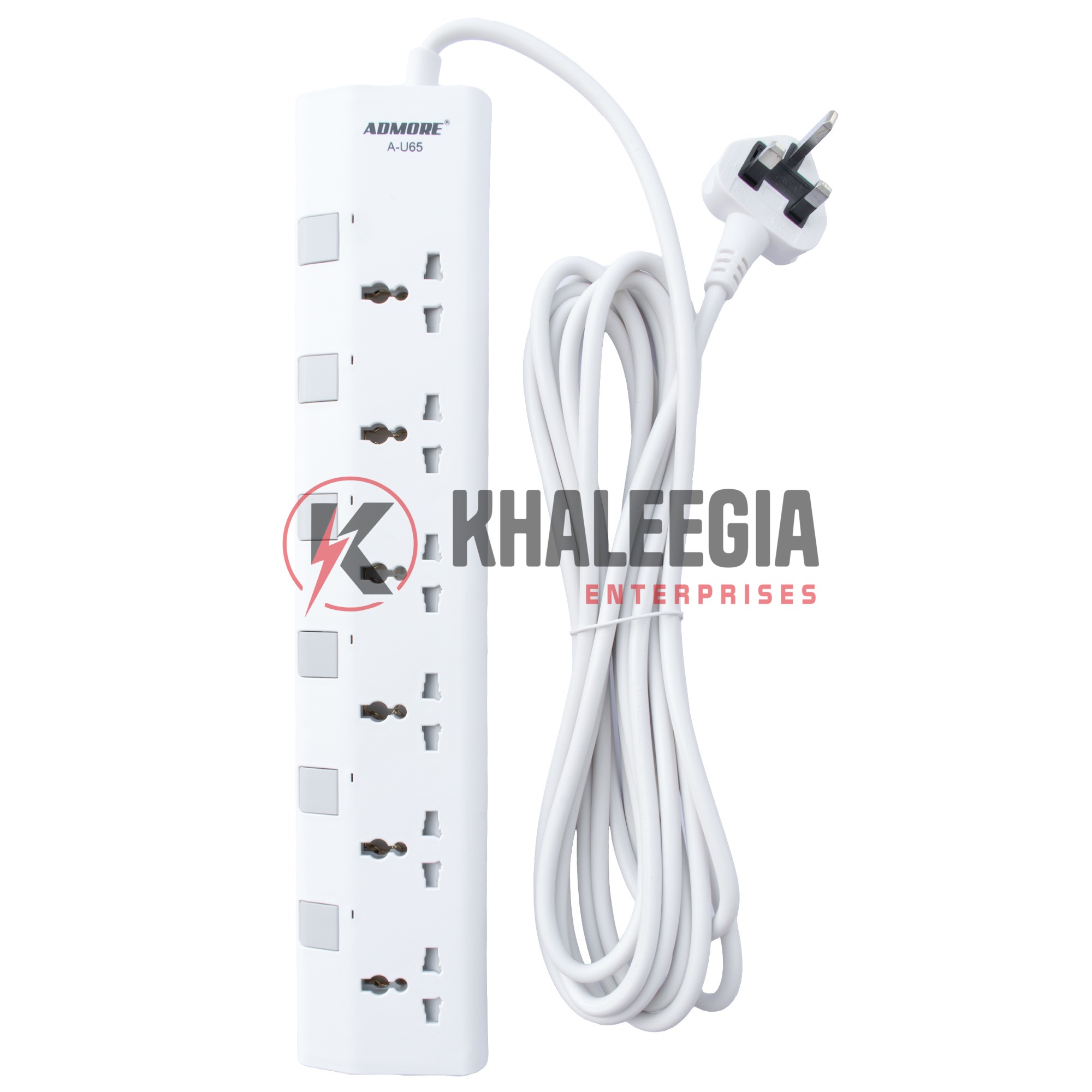 A-U65 | Admore  6 Gang 5 Meters Universal Socket Extension - Image 1