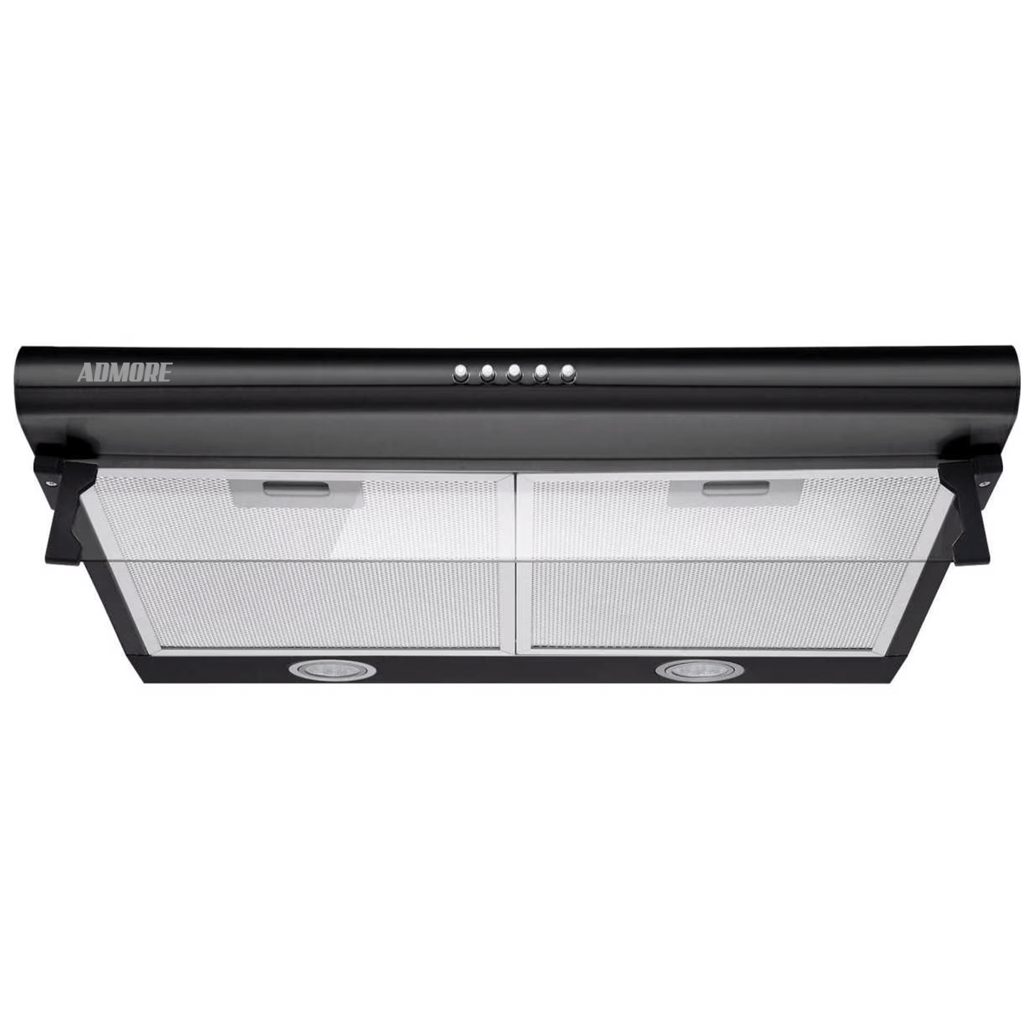 Akh60B-main-1.png A-KH60B - Black 60cm Under the Cabinet Convertible Kitchen Cooker Hood - Image 1