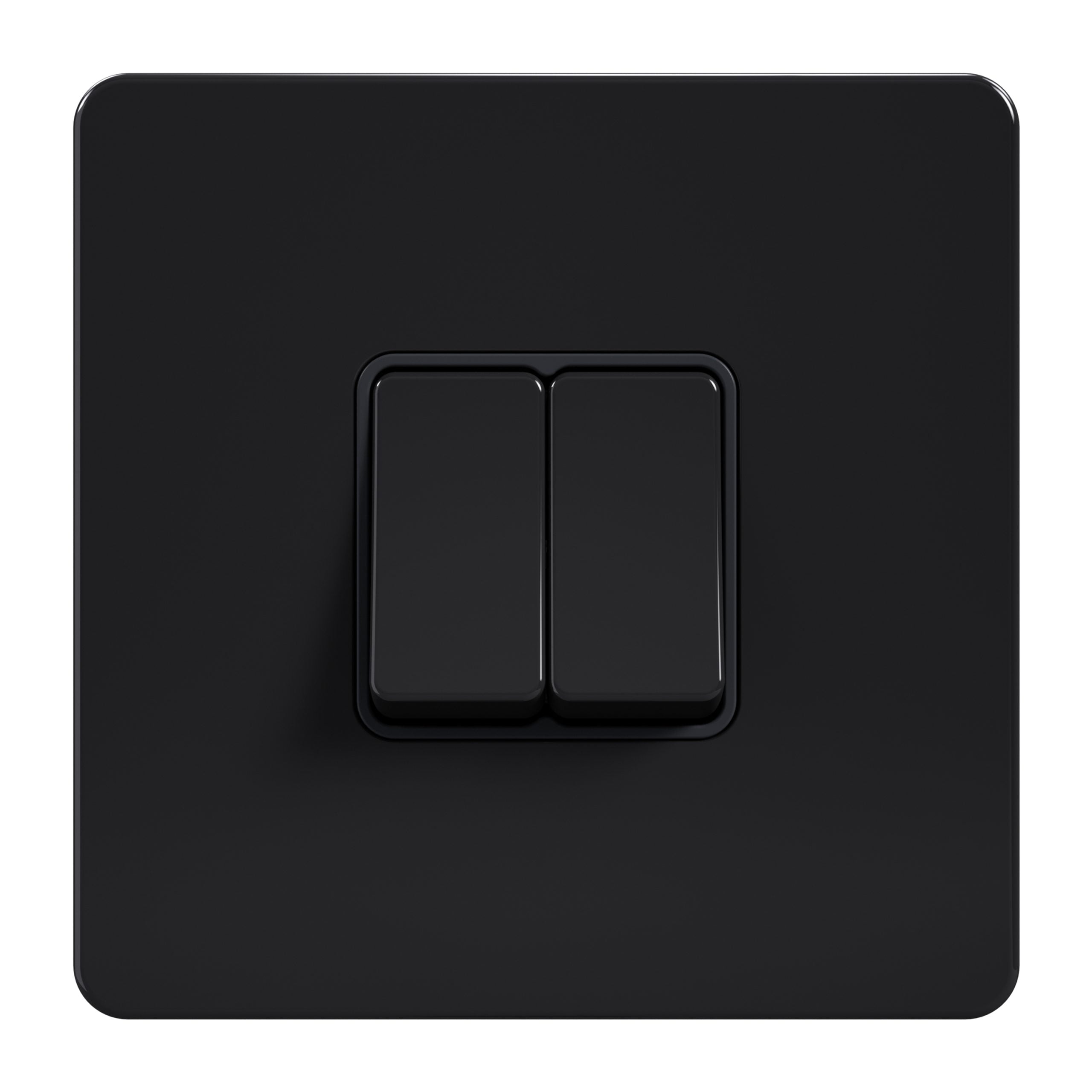 AB_0021_AB-304-scaled-1.jpg AB304 - 2 Gang 2 Way Switch - Metal Series: Black Nickel - Image 1