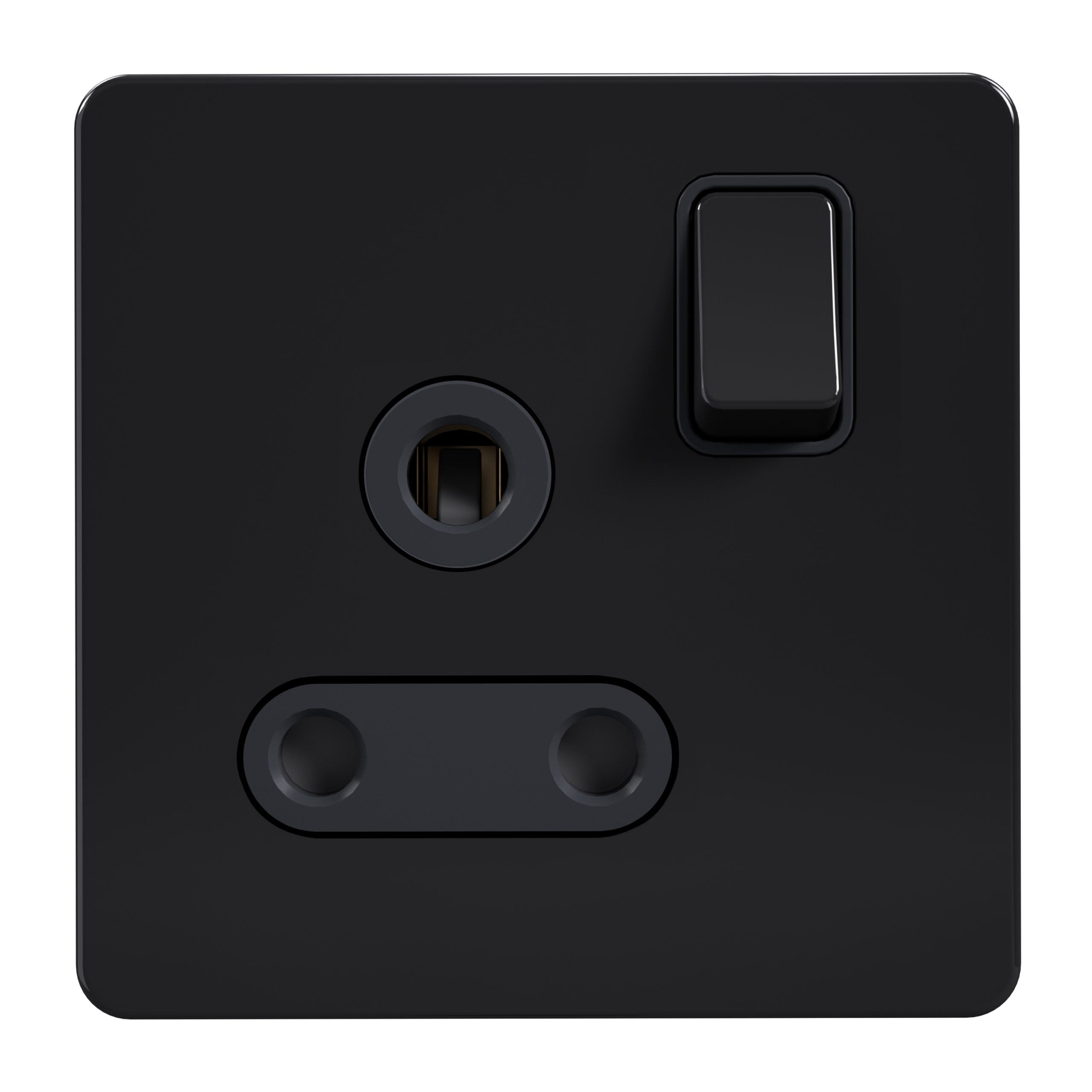 AB_0005_AB-429-scaled-1.jpg AB429 - 15A Socket With Switch - Metal Series: Black Nickel - Image 1