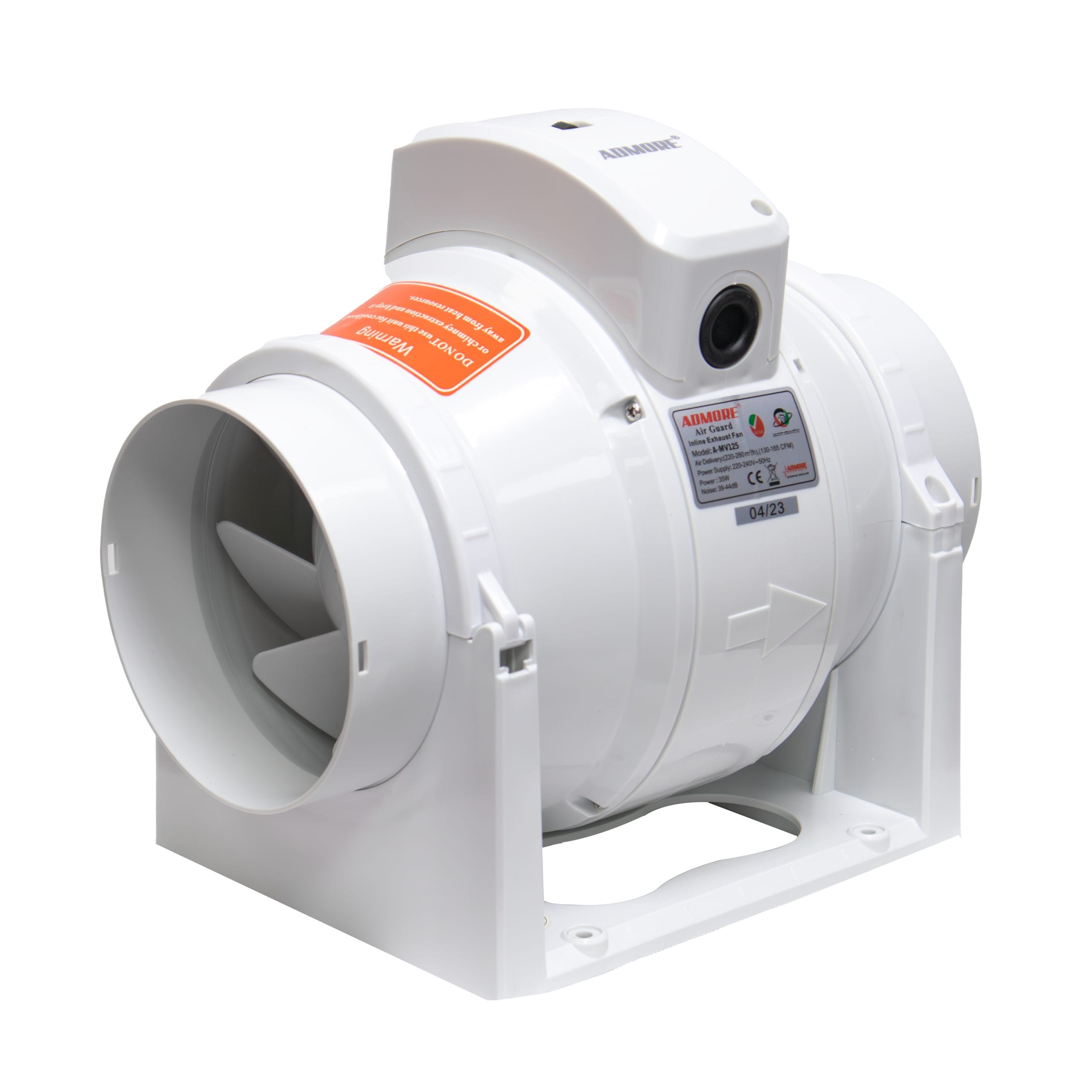 A-MV125-scaled-1.jpg AMV125 - Admore 5" Mixflow Inline Fan - Image 1