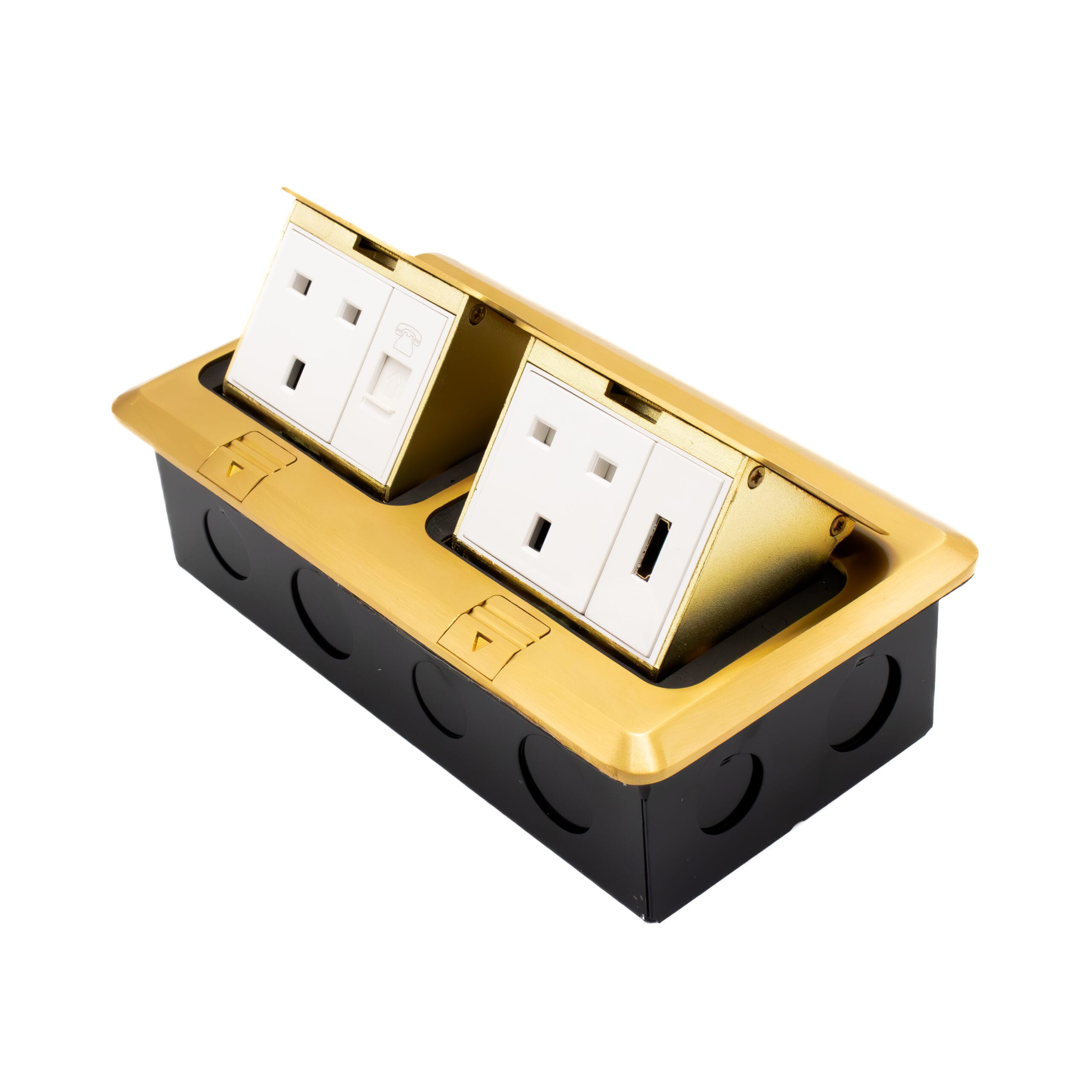 pp_0007__MG_4927-Enhanced-NR-scaled-1.jpg APU13-2CHD-G - Admore Double 13A Socket with Data Port and HDMI (Gold) Popup Socket - Image 1