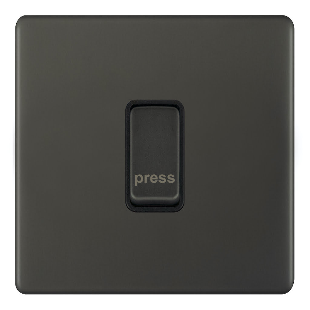 AU317.jpg AU317 - Bell Push - Metal Series: Umber - Image 1