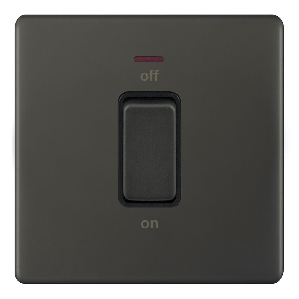 AU327.jpg AU327 - 45A Dp Switch (3X3) - Metal Series: Umber - Image 1