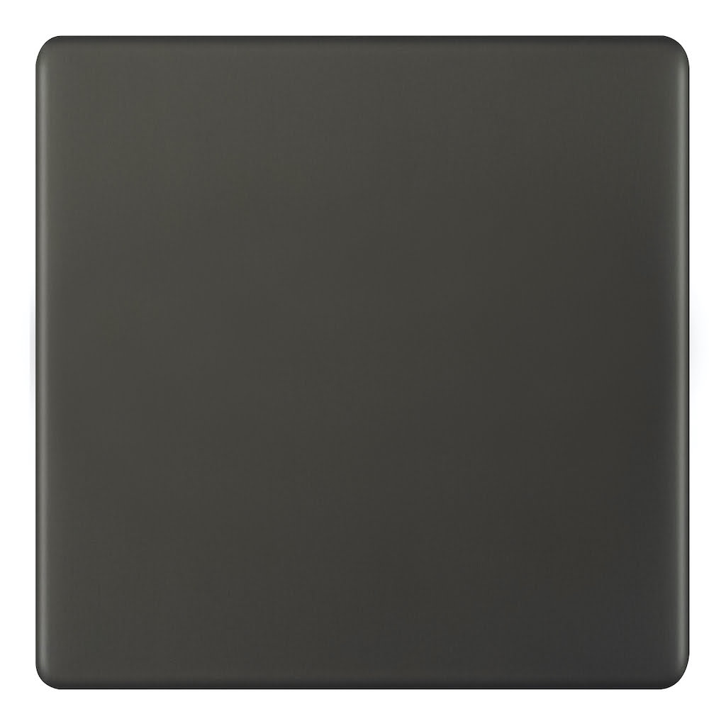 AU401.jpg AU401H1 - 1 Gang Blank Plate With Hole - Metal Series: Umber - Image 1