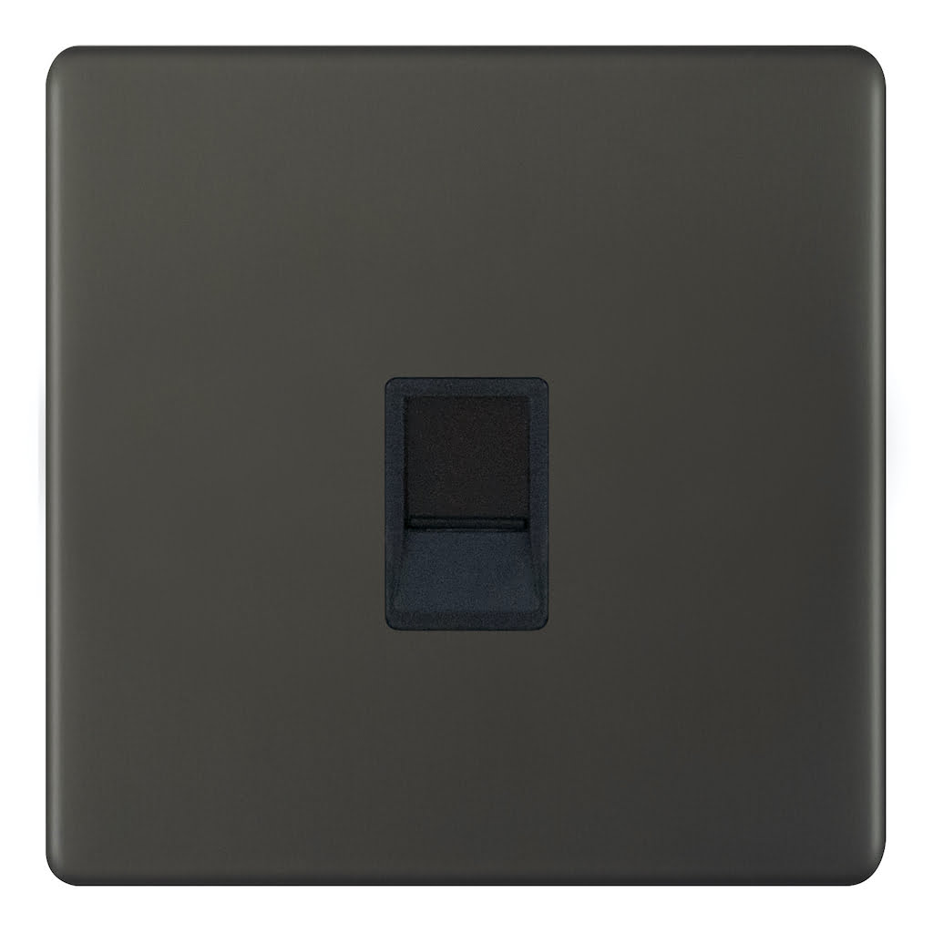 AU4146.jpg AU4146 - Rj45 1 Gang Socket - Metal Series: Umber - Image 1
