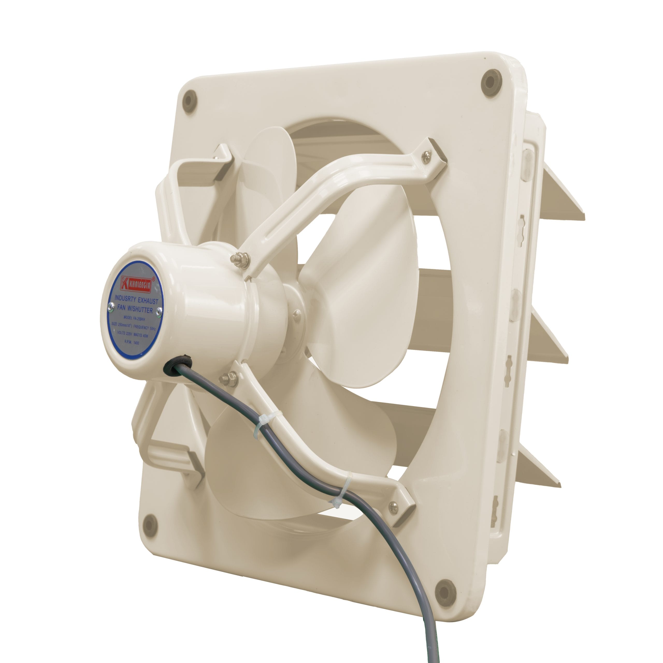 FA-25BKH-2-scaled-1.jpg FA-25BKH - Khaleegia 10" Exhaust Fan Metal Shutter - Image 1