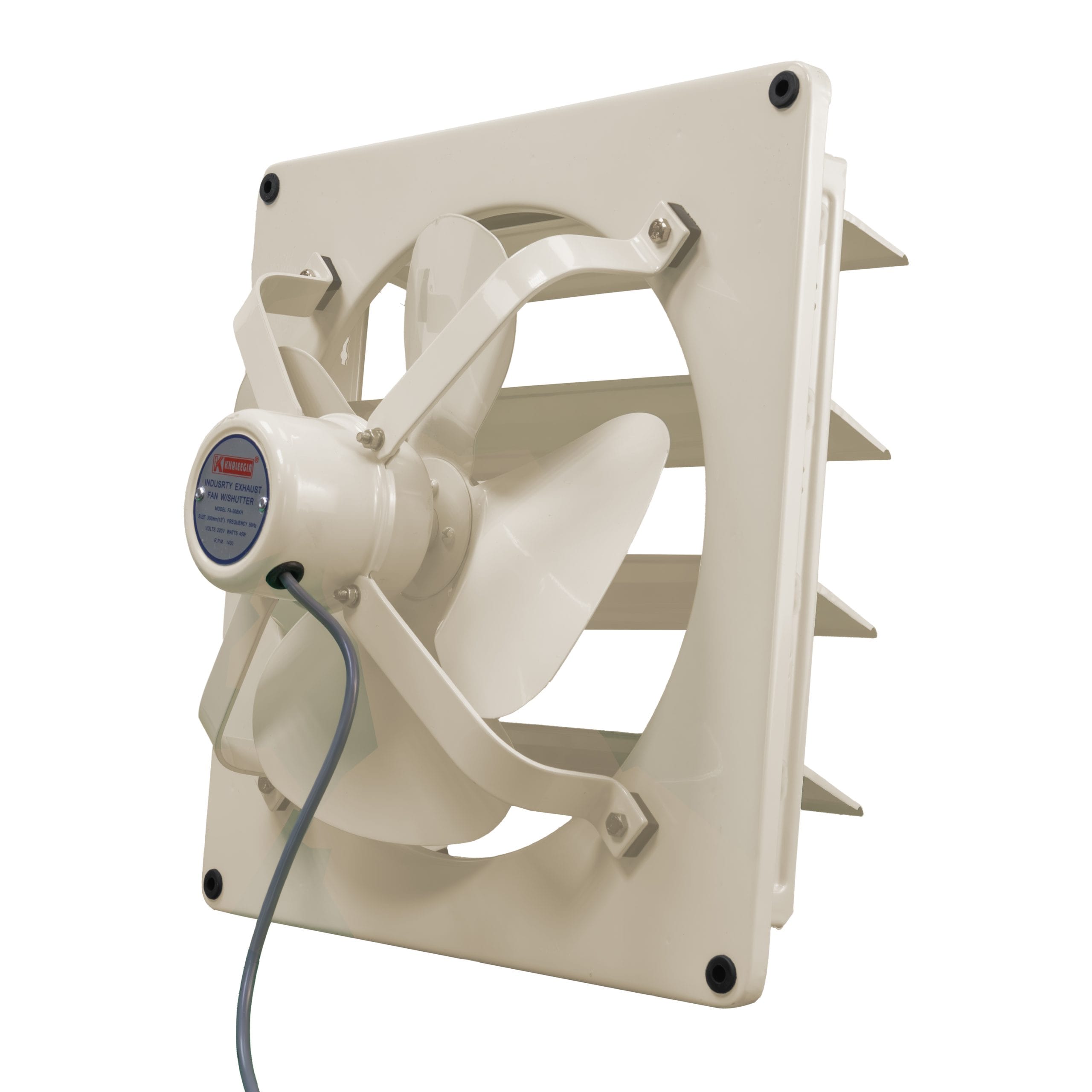 FA-30BKH-2-scaled-1.jpg FA-30BKH - Khaleegia 12" Exhaust Fan Metal Shutter - Image 1