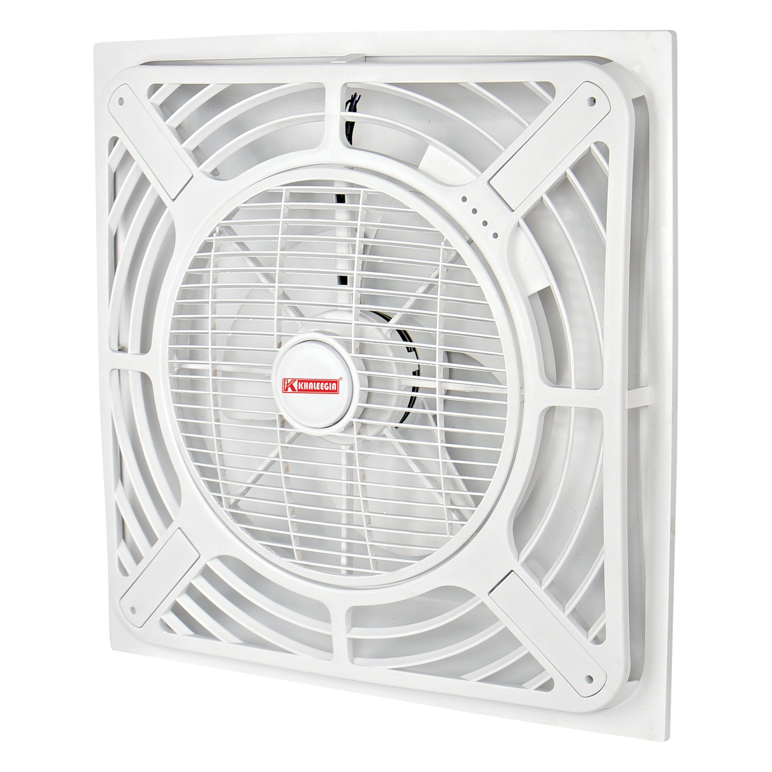 Box-Fan-scaled-1-1.jpg K-CFS150-P - Khaleegia 14" 60X60 Remote Controlled Ceiling Surface Fan Surface - Image 1