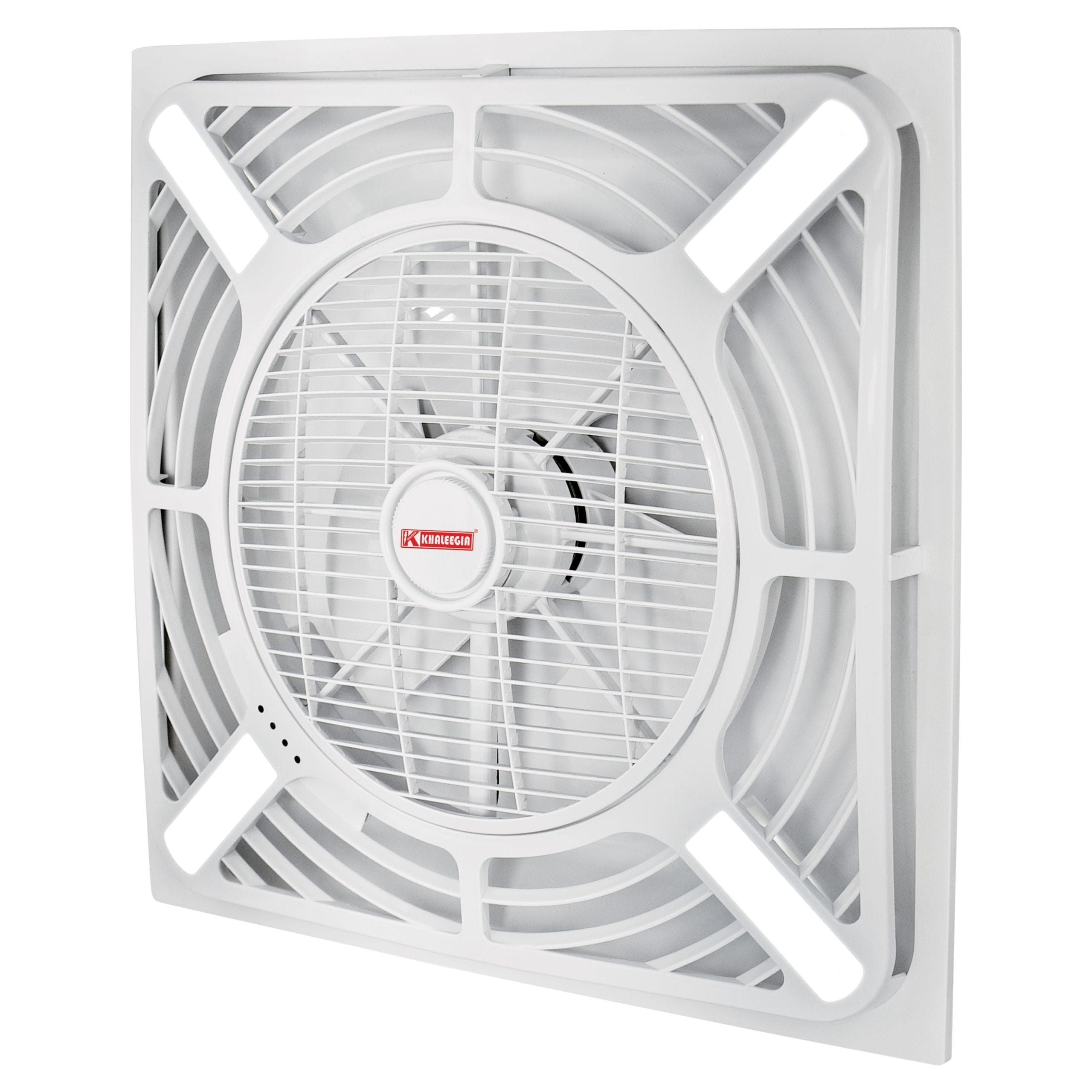 Box-Fan-With-lightss-scaled-1-1.jpg K-CFS150-LED - Khaleegia 14" 60X60 Remote Controlled Ceiling Surface Fan with LED Light - Image 1