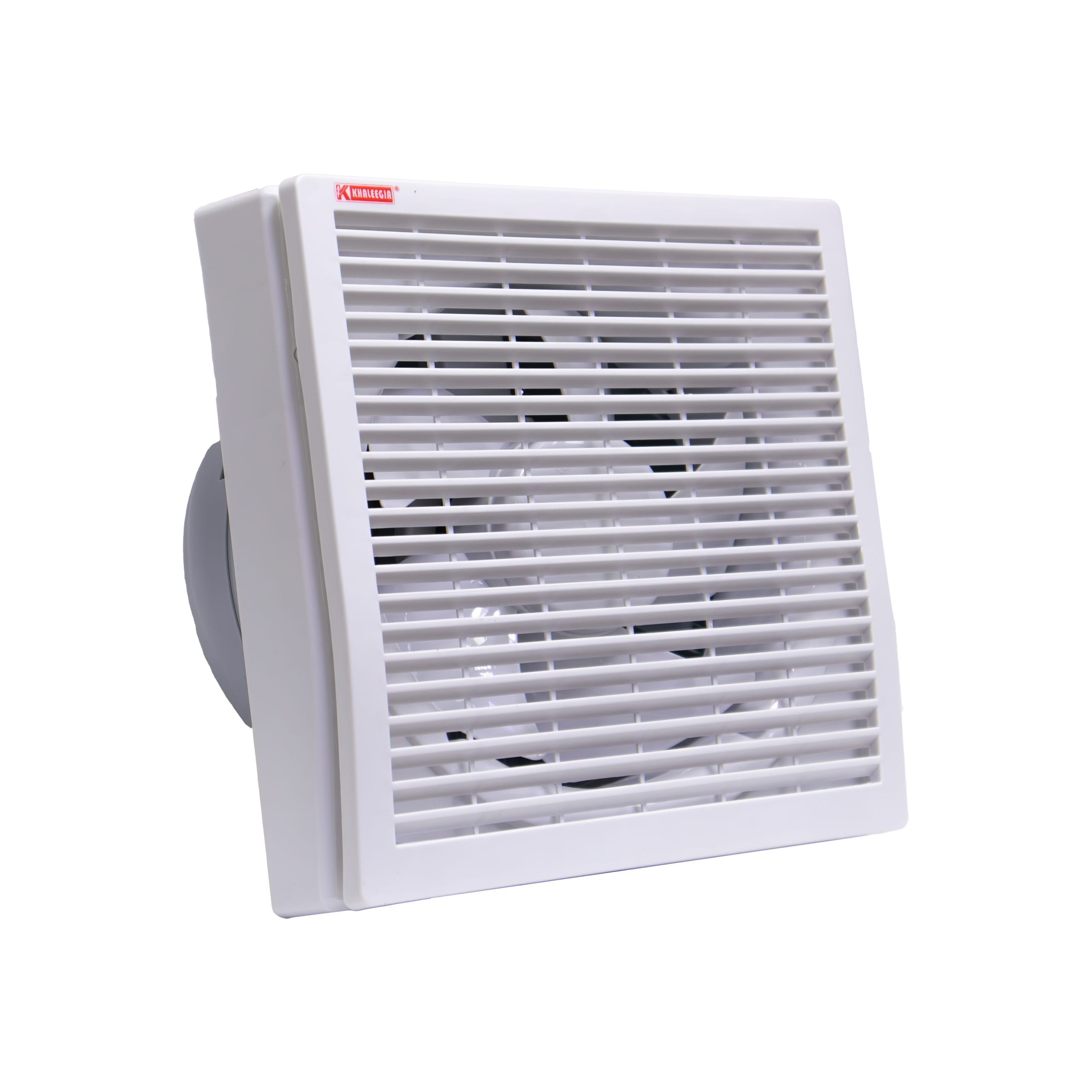 K-F6-scaled-1.jpg K-F6 - Khaleegia 6" Square Auto Single Shutter Glass Mounting Exhaust Fan - Image 1