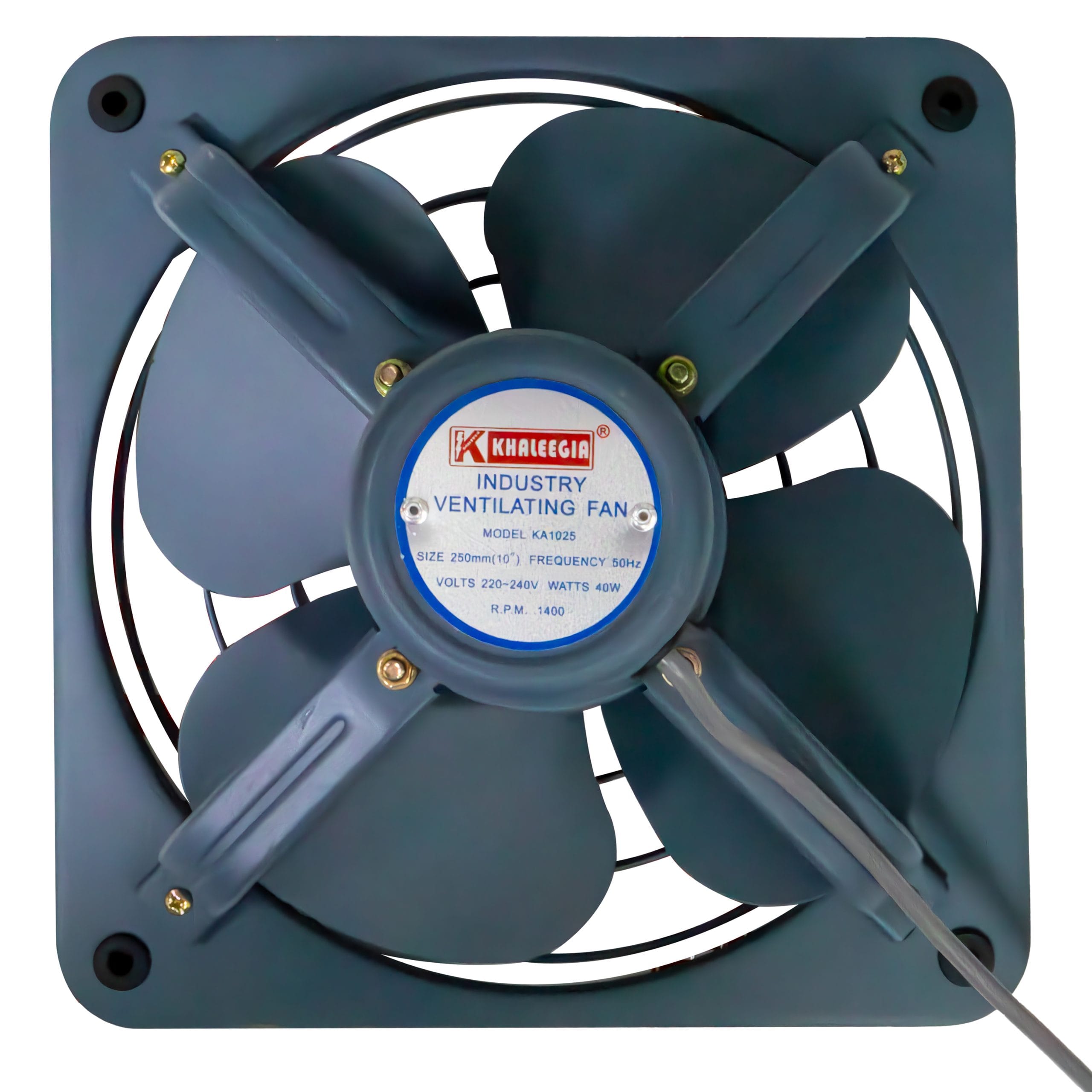 KA1025-1-scaled-1.jpg KA1025 - Khaleegia 10" Light Duty Industrial Exhaust Fan Metal Body - Image 1