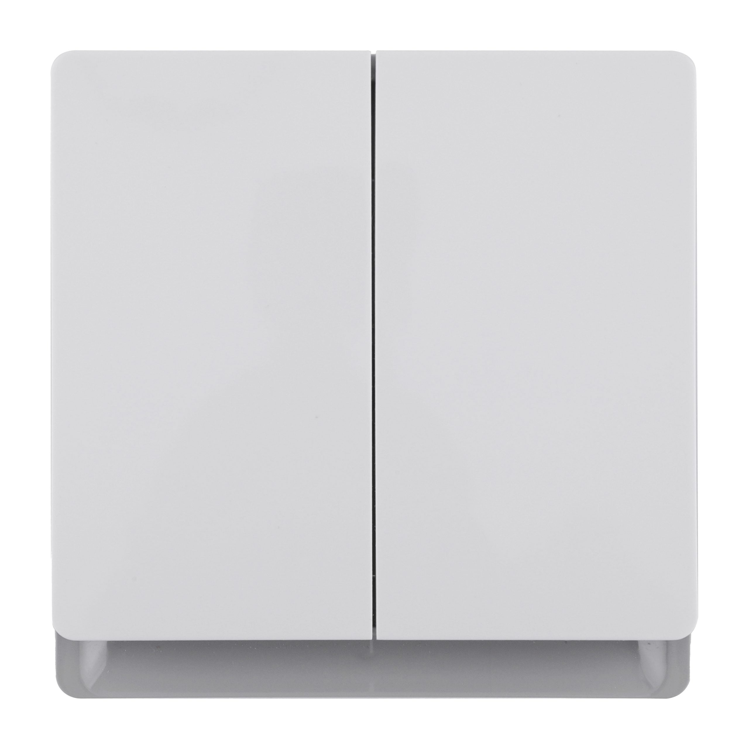 P-R_0007_Layer-7-scaled-1.jpg P-R304 - 2 Gang 2 Way Switch - PC Royal Series: White - Image 1