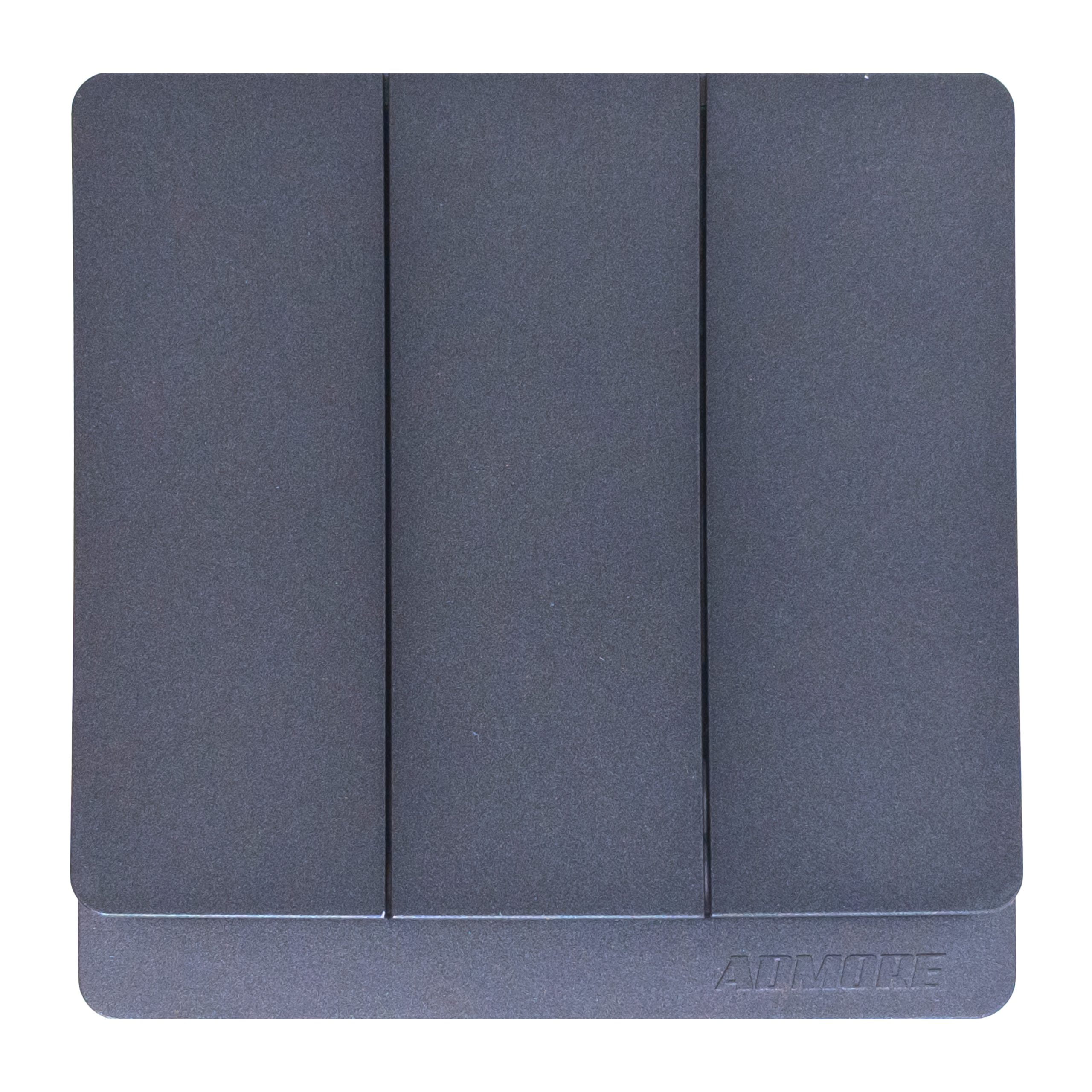 PC-305-scaled-1.jpg P-S006 - 3 Gang 2 Way Switch - PC Classic Range: Grey - Image 1