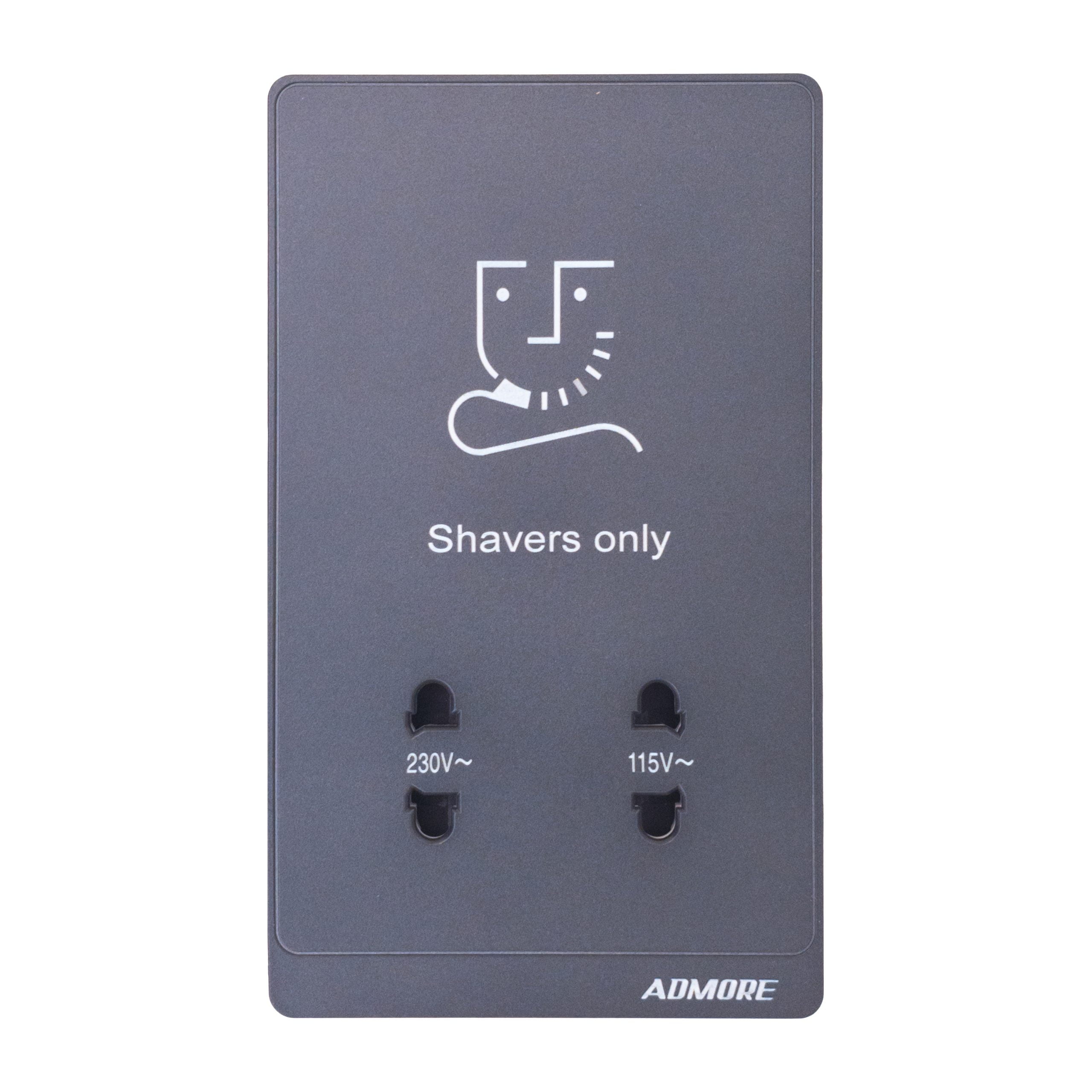 Untitled-1-3-scaled-1.jpg P-S058 - Shaver Socket - PC Classic Range: Grey - Image 1