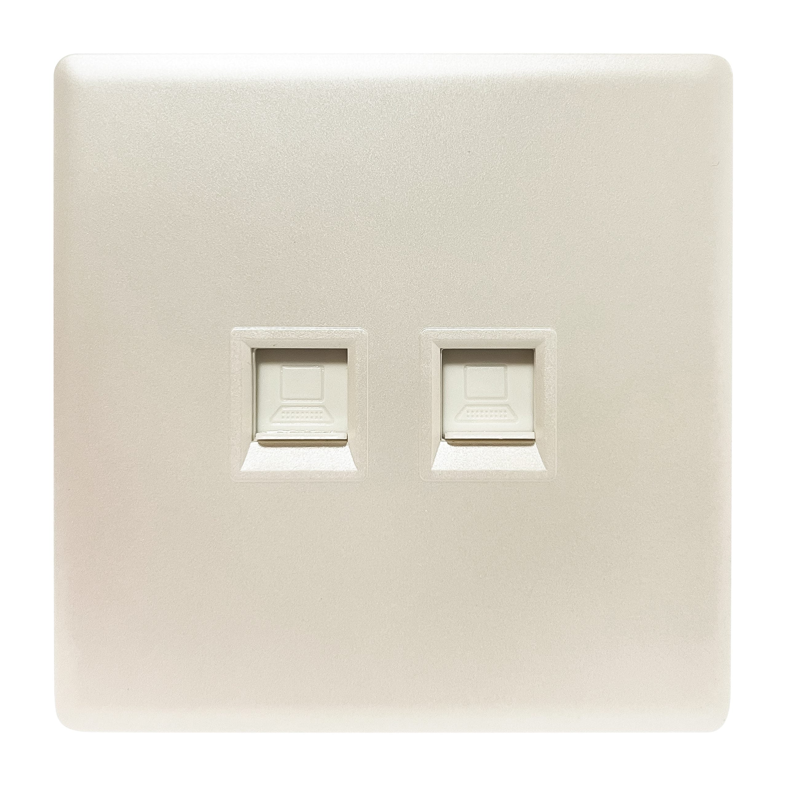 0002_PP450-scaled-1.jpg PP450 - 2 Gang Data Socket - Elegant Pearl White - Image 1