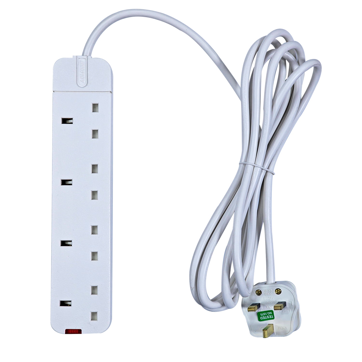 Main.jpg SB01177 | Admore 4 Gang 13A 5 Meters Slim Socket Extension - Image 1