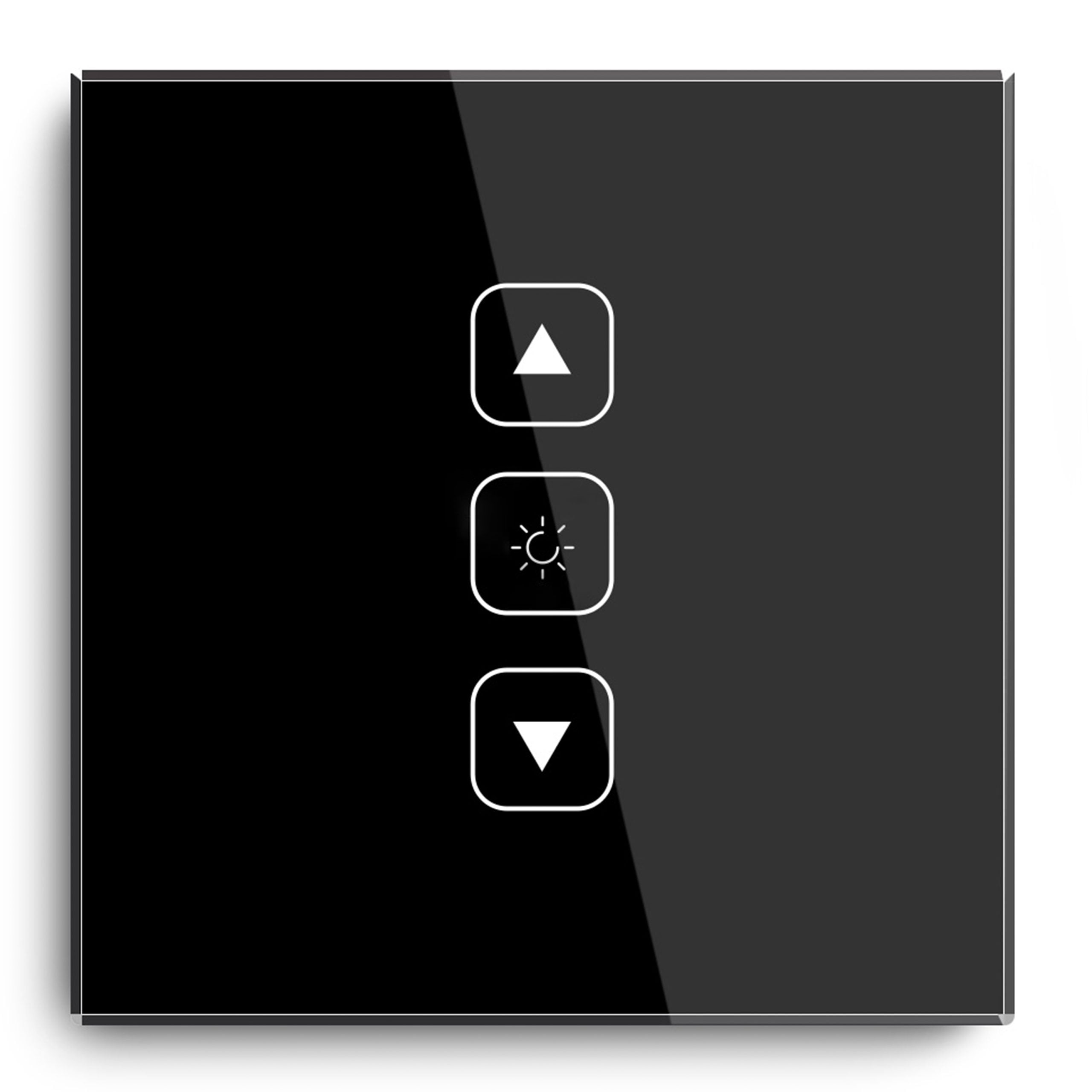 Untitled-1-Recovered.psd_0006_调光黑色-scaled-1-1.jpg SSW-FDZ-B - Admore 1 Gang Black Zigbee Smart Dimmer Touch Switch Switch - Image 1
