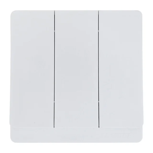 Admore 3 Gang 1 Way Switch — PC Classic Range White (P-W005)