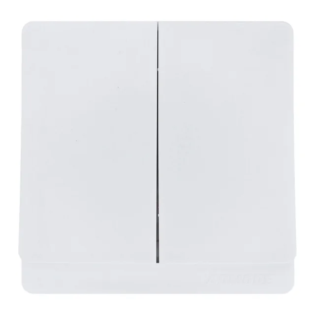 Admore 2 Gang 1 Way Switch — PC Classic Range White (P-W003)