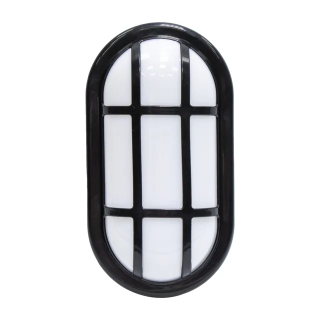 Roska 18W LED Bulkhead Wall Light with Black Grill (R-18WGB)