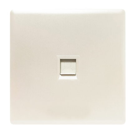 PP446 - 1 Gang Data Socket - Elegant Pearl White
