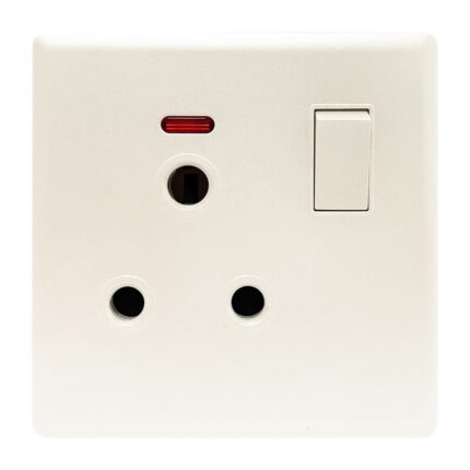 PP429 - 15A 1 Gang Switch Socket - Elegant Pearl White