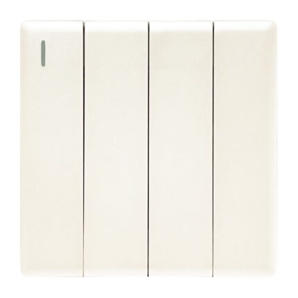 PP307 - 4 Gang 2 Way - Elegant Pearl White