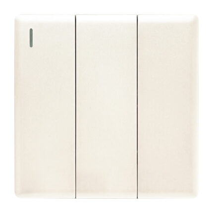PP306 - 3 Gang 2 Way - Elegant Pearl White