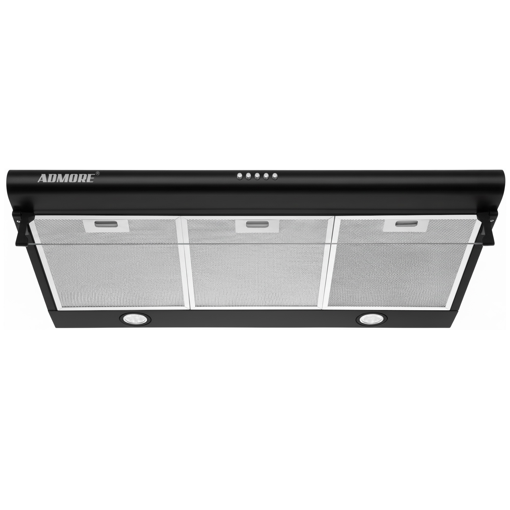 1 A-KH90B - Black 90cm Under the Cabinet Convertible Kitchen Cooker Hood - Image 1