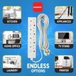 SB01176 | Admore 4 Gang 13A 5 Meters Switched Socket Extension - Image 7