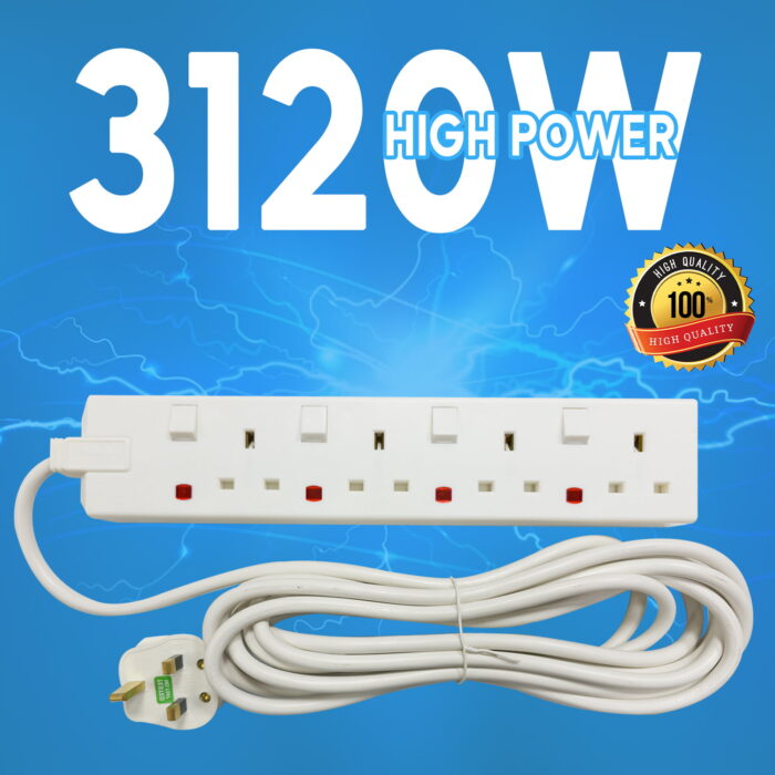 SB01176 | Admore 4 Gang 13A 5 Meters Switched Socket Extension - Image 8