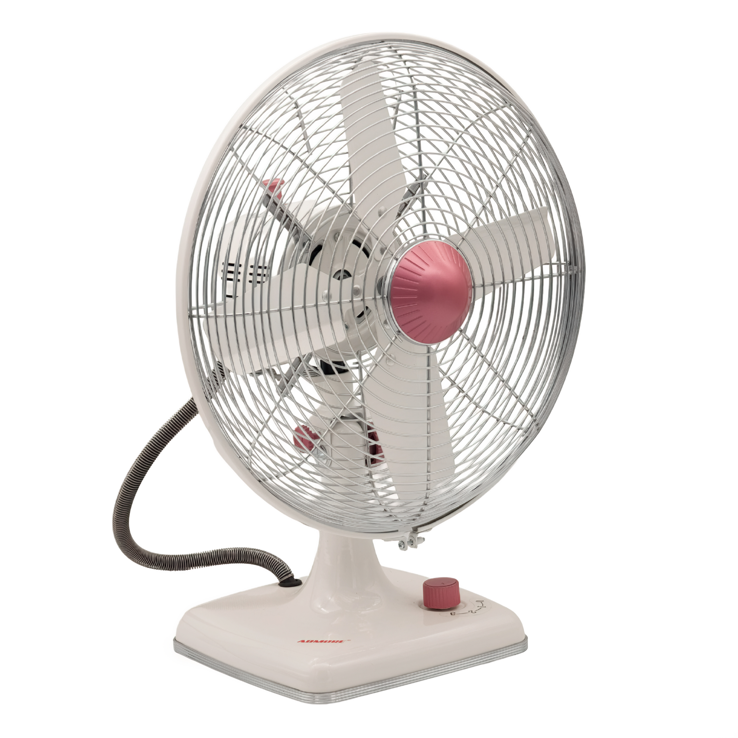 A-TF30M A-TF30M - Admore 12" White Metal Table Fan - Image 1