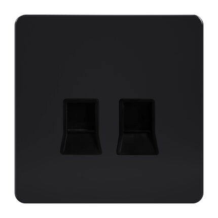 AB4150 - Rj45 2G Data Socket (Cat-6) - Metal Series: Black Nickel