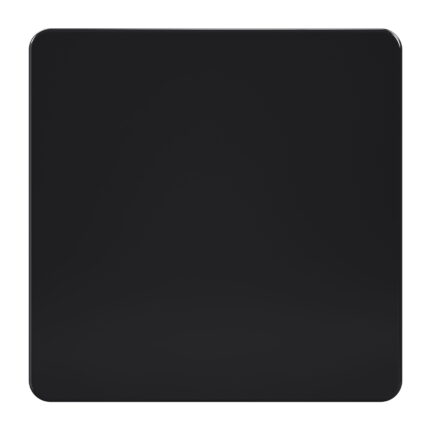 AB401 - 1 Gang Blank Plate - Metal Series: Black Nickel
