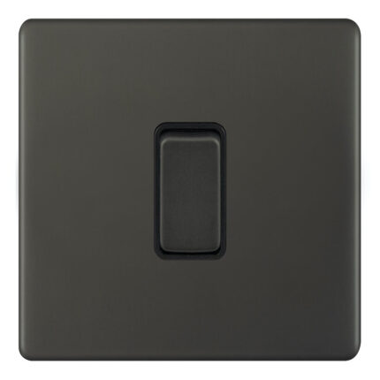 AU302 - 1 Gang 2 Way Switch - Metal Series: Umber