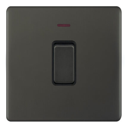 AU324 - 20A Dp Switch - Metal Series: Umber