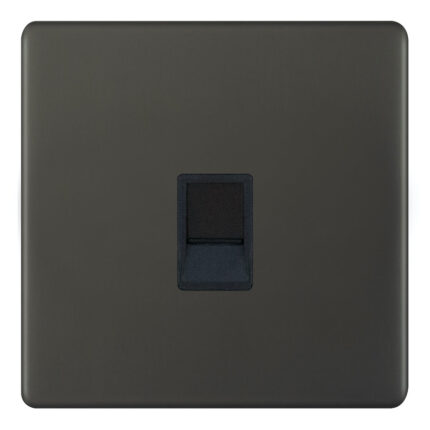 AU4146 - Rj45 1 Gang Socket - Metal Series: Umber