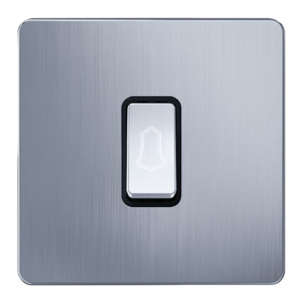 AC317 - Bell Push - Metal Series: Chrome