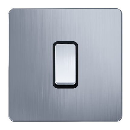 AC302 - 1 Gang 2 Way Switch - Metal Series: Chrome