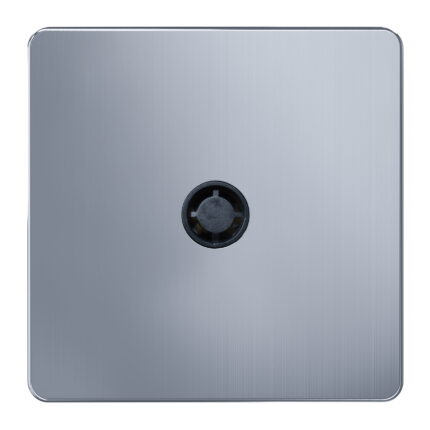 AC401H1 - 1 Gang Blank Plate Single Hole - Metal Series: Chrome