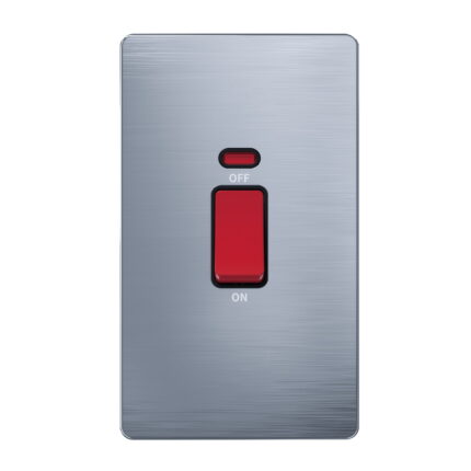 AC329 - 45A Switch 3X6 - Metal Series: Chrome