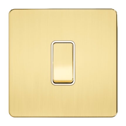 A302 - 1 Gang 2 Way Switch -Metal Series: Gold