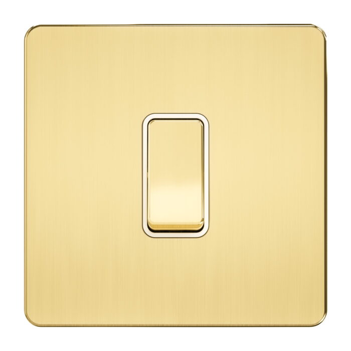 A302 - 1 Gang 2 Way Switch -Metal Series: Gold - Image 1