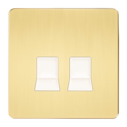 A4150 - Rj45 2G Data Socket (Cat-6) -Metal Series: Gold