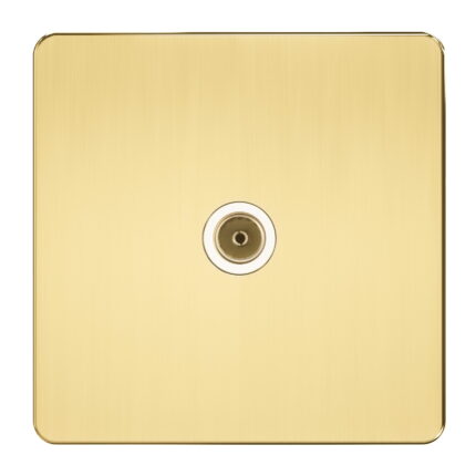 A432 - Tv Socket -Metal Series: Gold