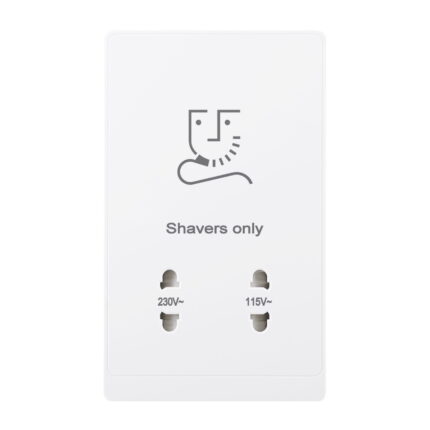 P-W058 - Shaver Socket -PC Classic Range: White