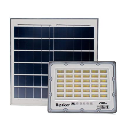 R-200SFL-N - Roska 200W Solar LED Flood Light (3 in 1, 3000k, 4000k, 6500k)
