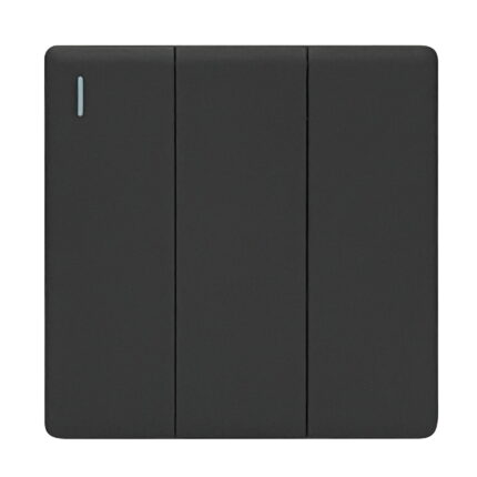 SB306 - 3 Gang 2 Way - Elegant Soft Touch: Grey